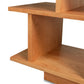 Lyndon Furniture New York Contemporary TV Stand #1 features cherry wood grain and modern horizontal/vertical panels, handcrafted in Vermont.