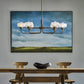 High-quality wooden dining table with black bowl centerpiece.