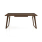 Odin Desk by Copeland Furniture in solid wood with angled legs and central drawer, showcasing American craftsmanship and modern design.