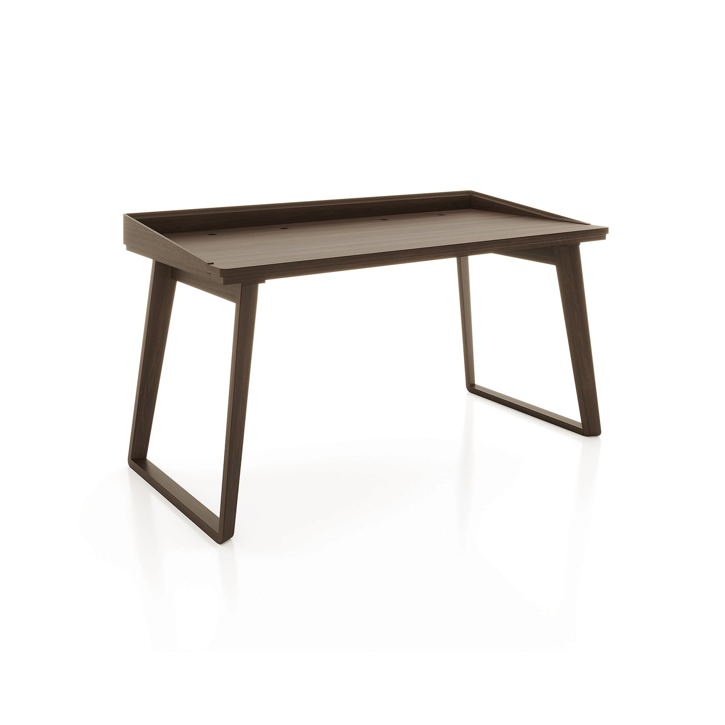 Copeland Furniture Odin Desk with angled legs and raised edges, crafted for modern workspaces, American made quality furniture.