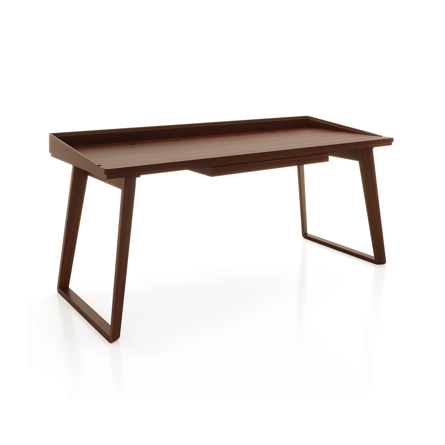 Odin Desk by Copeland Furniture crafted in solid wood with angled legs and a raised edge, showcasing modern American design and quality craftsmanship.