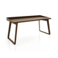 Odin Desk by Copeland Furniture in solid wood with angled legs and a raised edge, showcasing American craftsmanship and modern design.