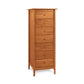 Copeland Furniture Sarah 7-Drawer Lingerie Chest in cherry wood with round knobs and light brown finish.