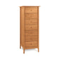 Sarah 7-Drawer Lingerie Chest by Copeland Furniture, crafted from cherry wood with round knobs and four short legs.
