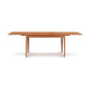 Sarah Shaker Tapered Leg Extension Table by Copeland Furniture featuring clean lines and elegant tapered legs, crafted from solid wood.