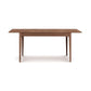 Copeland Furniture Sarah Shaker Tapered Leg Extension Table crafted in solid wood, highlighting its elegant design and craftsmanship.