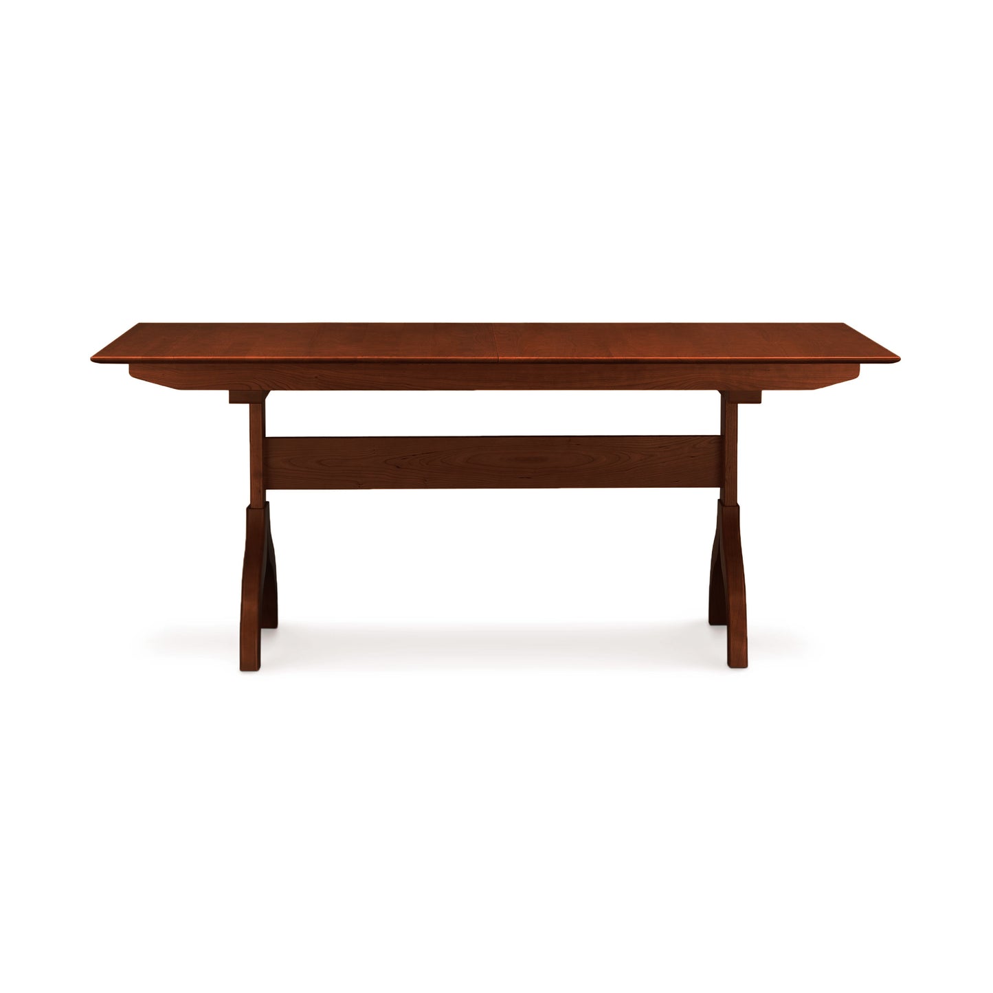 Sarah Shaker Trestle Extension Table by Copeland Furniture, crafted from solid wood with a classic shaker design and trestle base.