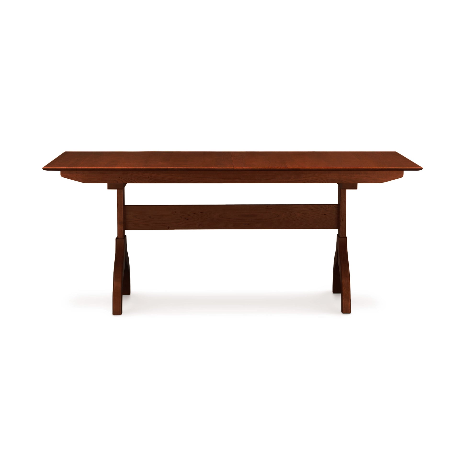 Sarah Shaker Trestle Extension Table by Copeland Furniture, crafted from solid wood with a classic shaker design and trestle base.
