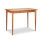Sarah Secretary Desk by Copeland Furniture with four tapered legs, flat top, and two small drawers crafted in quality wood, highlighting elegant design.
