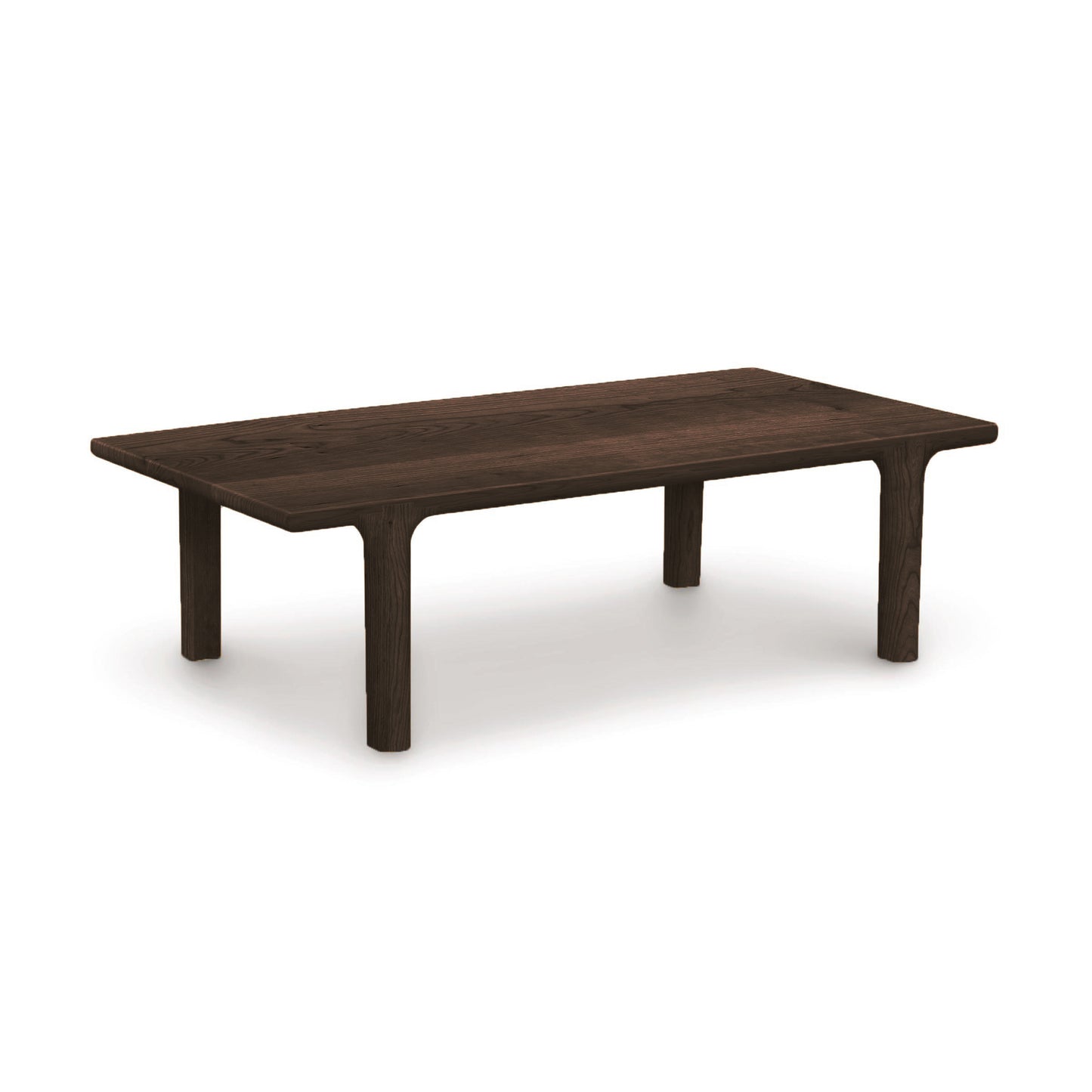 Sierra Rectangular Coffee Table by Copeland Furniture crafted from North American hardwood with customizable finishes and four sturdy legs.