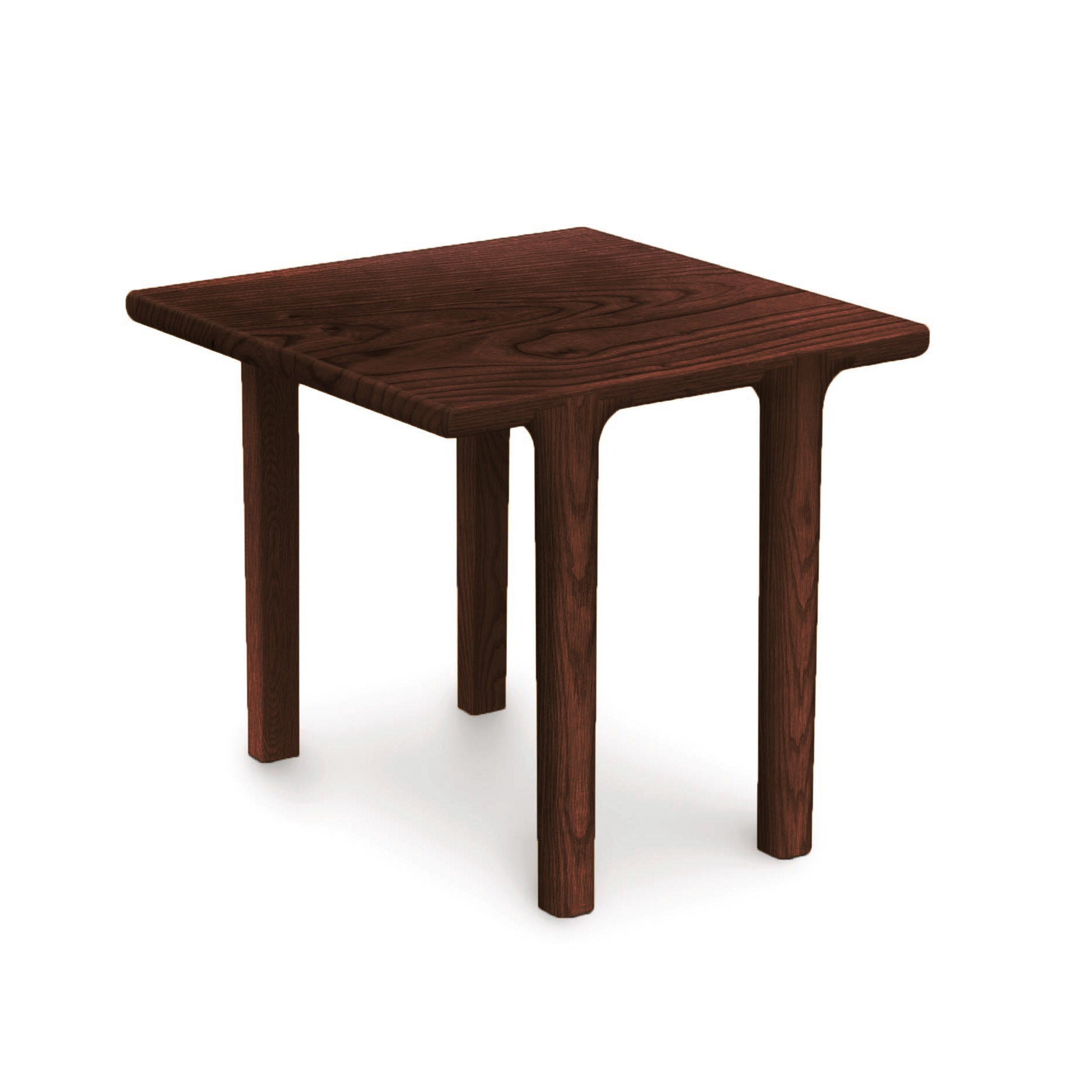 Sierra Square End Table by Copeland Furniture, crafted from North American hardwood with contemporary lines, rounded corners, and four straight legs.