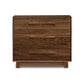 Copeland Sloane 3-Drawer Chest in American hardwood with a contemporary polished design and sleek horizontal handles.