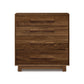 Copeland Sloane 4-Drawer Chest featuring a sleek modern design in rich brown American hardwood.