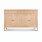 Vermont Shaker Large 60″ Sideboard by Maple Corner Woodworks, featuring four doors and two drawers in premium American-made hardwood.