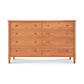 Vermont Shaker 8-Drawer Dresser by Maple Corner Woodworks in solid hardwood with round handles