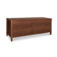 Vermont Shaker Blanket Chest by Maple Corner Woodworks, showcasing sustainably harvested wood, smooth finish, classic rectangular shape, and hinged lid for eco-friendly storage.