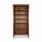 Vermont Shaker Bookcase by Maple Corner Woodworks featuring five spacious shelves, expertly crafted from sustainable American hardwoods.