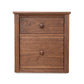 Maple Corner Woodworks Vermont Shaker File Cabinet with small upper drawer, spacious lower section, and round wood knobs, crafted in solid wood.