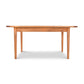 Vermont Shaker Harvest Extension Dining Table by Maple Corner Woodworks, showcasing its craftsmanship and design details.