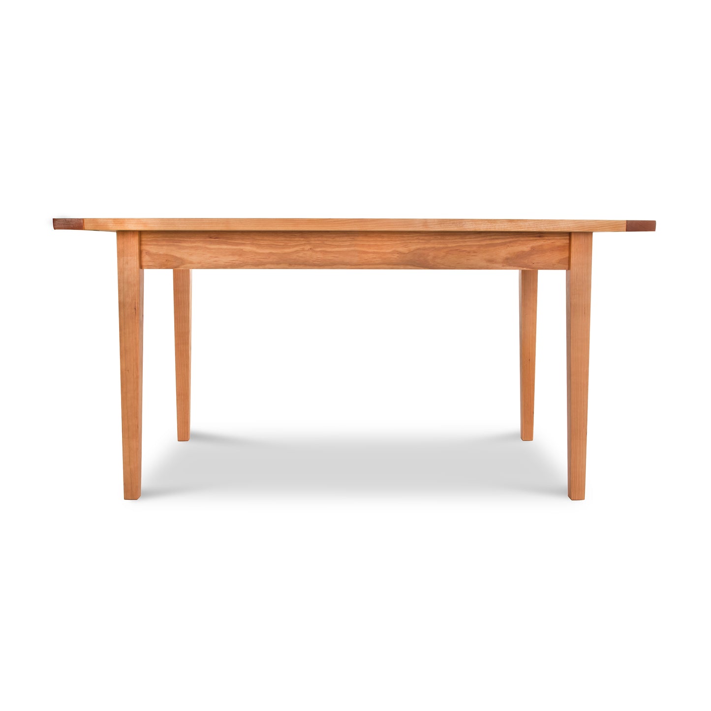 Vermont Shaker Harvest Extension Dining Table by Maple Corner Woodworks, showcasing its craftsmanship and design details.
