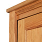 Vermont Shaker Narrow Bookcase by Maple Corner Woodworks showcasing wood grain and rectangular panel design.