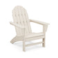 Beige POLYWOOD Vineyard Adirondack Chair featuring a slatted back and wide armrests.