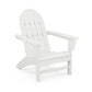 White POLYWOOD Vineyard Adirondack Chair with slatted back and wide armrests made from genuine POLYWOOD® lumber.