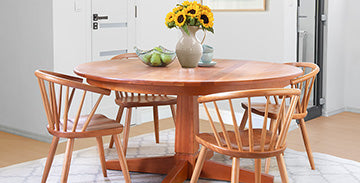 Wood Pedestal Dining Tables