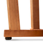 Detail of Mike Messer Cherry & Walnut Artisan End Table legs and base, highlighting premium wood craftsmanship and elegant design.